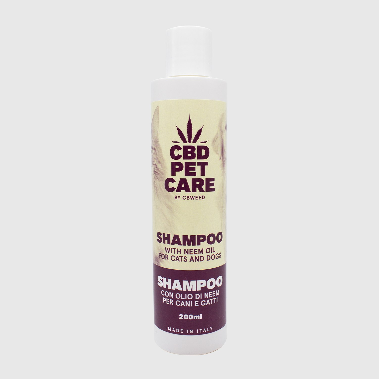 Shampoing animaux CBD : shampoing chanvre chat / chien